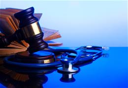 Gavel and stethoscope